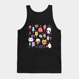 strange and strangers characters kawaii and cute graphic design Tank Top